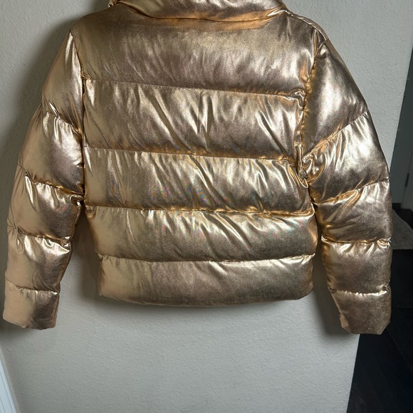 Buddy Love Gold Puffer Jacket - NET - Picture 2 of 5